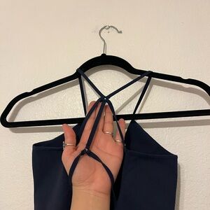 Strappy Blue Bodysuit
